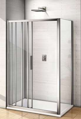 душевая дверь трехсекционная bas orion wtw 140x185