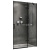 Душевая дверь в нишу ABBER AG08120B 120x195 распашная Чёрная