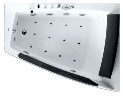 акриловая ванна с гидромассажем gemy g9056k 170х130