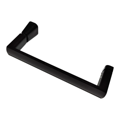 душевая дверь в нишу abber ag30150b5 150x190 чёрная раздвижная