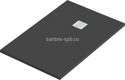 Душевой поддон из искусственного камня Essentia 1500х900 ЧЁРНЫЙ
