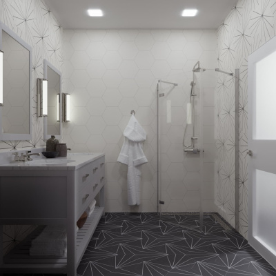 душевое ограждение пятиугольное тритон сигма 100x100 с поддоном