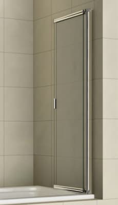 Шторка для ванны стеклянная RGW SC-40 сдвижная сложена к стене