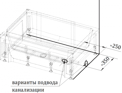 Душевой поддон Радомир высокий 119x81 душевой поддон радомир высокий 119x81 правый