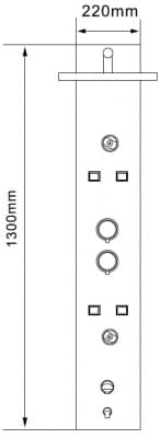 душевая панель bandhours prize