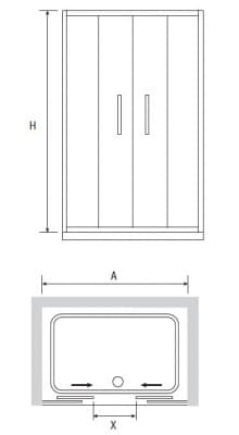 душевая дверь rgw pa-11 120x195