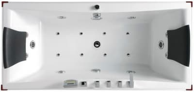 акриловая ванна с гидромассажем gemy g9076 k 175х80