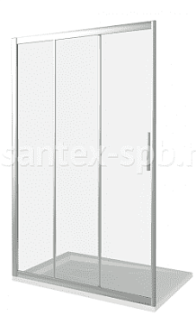 Душевая дверь трехсекционная Bas ORION WTW 130x185 с двумя дверьми Душевая дверь трехсекционная Bas ORION WTW 130x185