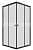 Душевой ограждение квадратное Тритон ВЕНТА 100x100 Чёрное