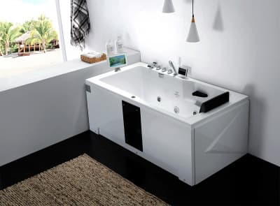 акриловая ванна с гидромассажем gemy g9066-ii o 171х86