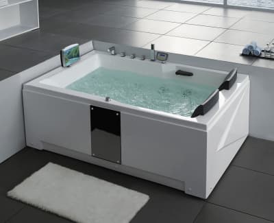 акриловая ванна с гидромассажем gemy g9061 new o 180х120