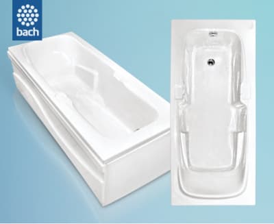 ванна акриловая bach элина 170х73