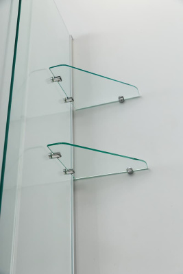 шторка для ванны стеклянная cezares stream vfs-11 90х150 сдвижная