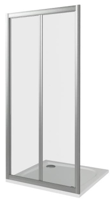 душевая дверь складная bas infinity - инфинити sd 80x185 прозрачное