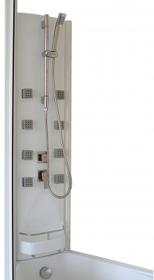 шторка для ванной bas николь(пластик)