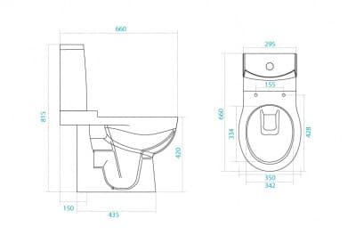 унитаз-компакт сантек аллегро