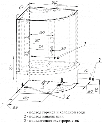 душевая кабина радомир калифорния пк 1