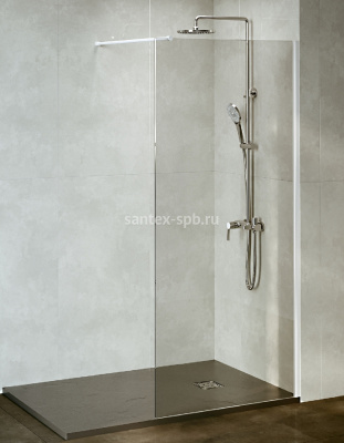 Душевая перегородка RGW WA-002W 1100x1950 белый профиль