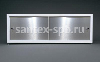 Экран под ванну раздвижной A-Screen Серебро брашированное 90 - 200 шлифованный