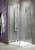 Душевое ограждение(уголок) Radaway EOS KDD B со складными гармошкой дверьми из каленого стекла, производство Польша