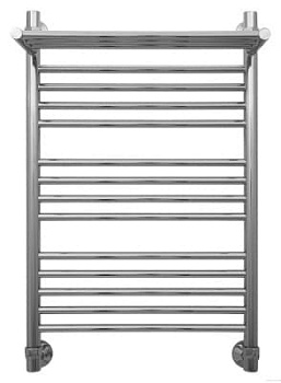 Полотенцесушитель водяной Сунержа Богема 800х500 с полкой, Хром Полотенцесушитель водяной Сунержа БОГЕМА с полкой 800х500