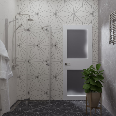 душевое ограждение пятиугольное тритон сигма 100x100 с поддоном