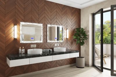 зеркало для ванной сенсорное vigo melissa media 60х70