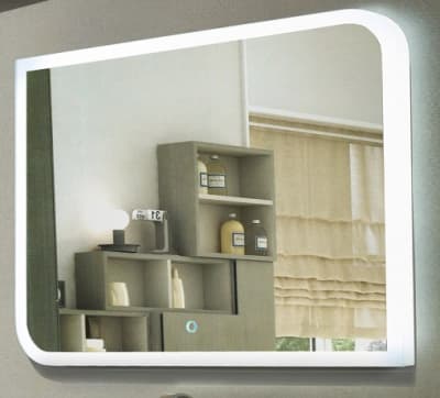 зеркало для ванны fantasy с led подсветкой 80х60