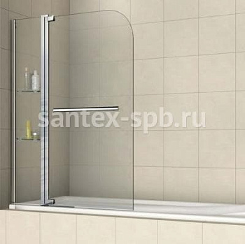 Шторка на ванну стеклянная RGW SC-04 110х150