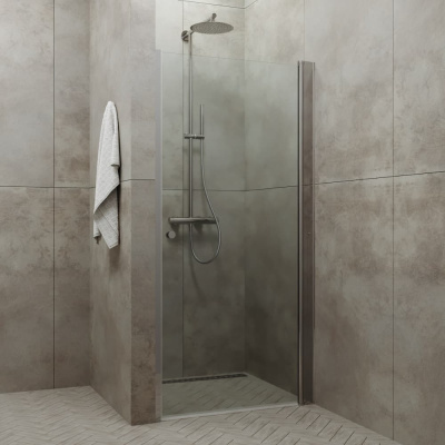 душевая дверь из стекла тритон уно 100x185