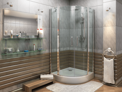 душевое ограждение bas пандора r 100x100