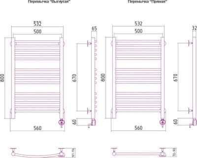 полотенцесушитель электрический сунержа богема 800х500