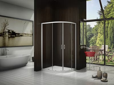 душевое ограждение без поддона bas latte r 120х80 прозрачное