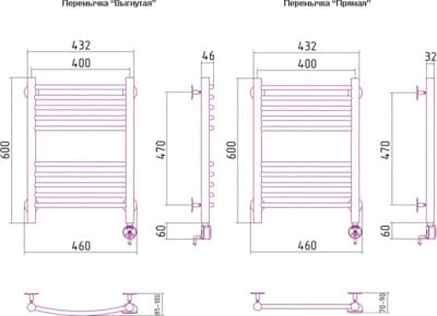 полотенцесушитель электрический сунержа богема 600х400