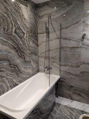 шторка на ванну неподвижная glassware type-1 80х140