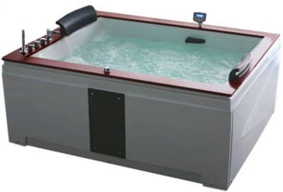 акриловая ванна с гидромассажем gemy g9052-ii k 185х150