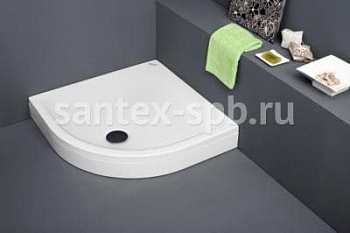 Поддон душевой Kolpa San EISA 100х100 низкий угловой из литьевого акрила, Поддон душевой Kolpa San EISA 100х100