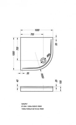 поддон душевой kolpa san eisa 100х100