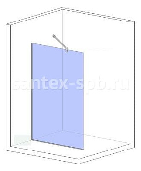 Душевая перегородка стеклянная WoterGlass TYPE-62-2