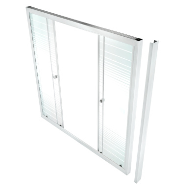 стеклянная шторка тритон для угловой ванны 1500x700