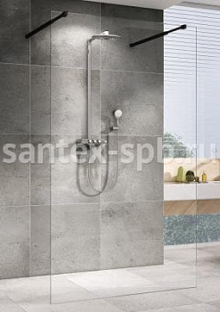 Душевая перегородка отдельностоящая Abber AG68120B8 120x200 Душевая перегородка отдельностоящая Abber AG68120B8 120x200