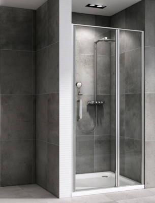 душевая дверь в нишу abber ag04120s 120x195 распашная
