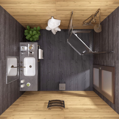 душевое ограждение трапеция тритон дека 90x90