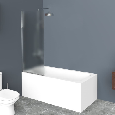 шторка для ванны стеклянная belbagno uno v-1 70х150 распашная матовая