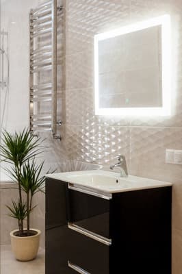 зеркало для ванны relax с led подсветкой 80х60