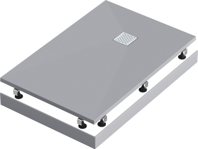 душевой поддон из искусственного камня essentia 1700х900 графит