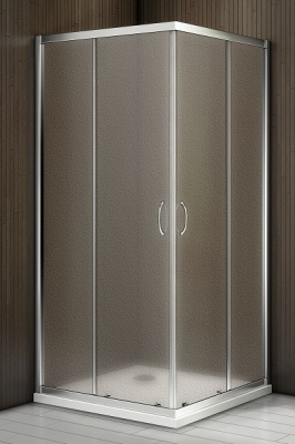 душевое ограждение без поддона bas latte cr 90х90 прозрачное