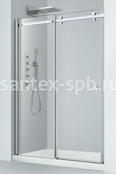 Душевая дверь в нишу WoterGlass TYPE-24 120x190 раздвижная с откатной дверью Душевая дверь в нишу WoterGlass TYPE-24 120x190 раздвижная