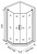 душевое ограждение bas пандора - pandora pnt-td 100x100