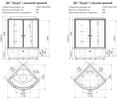 душевая кабина радомир лаура 2